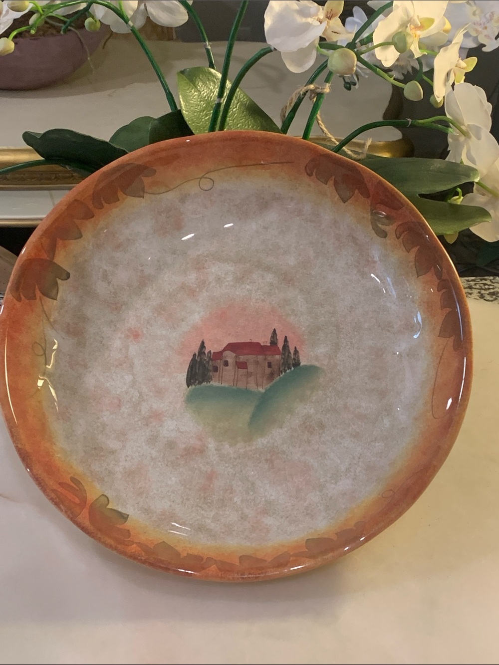 Villa Tuscana by 222 FIFTH dinner plate 13.5”